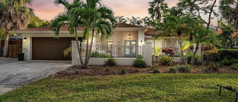 This isn’t your standard short term rental.   High end touches throughout.   Stunning Travertine front patio.