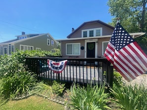 Enjoy lake views from the front porch!