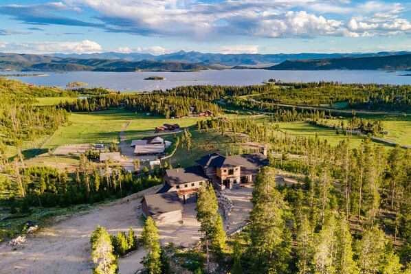 Ariel view in the summer