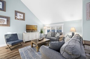 Gorgeous Living Area with Flat Screen TV and Free WiFi.
