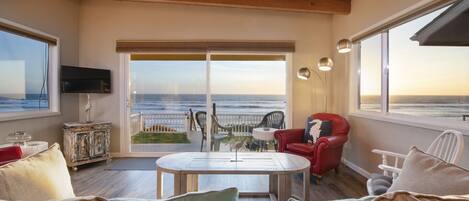 Stunning ocean views from the living room