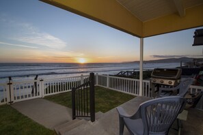 Enjoy the sunset view from this beachfront home in charming Cayucos