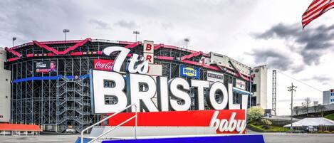 Don't forget to capture a photo at the iconic sign located in front of Bristol Motor Speedway, right in front of the condo!