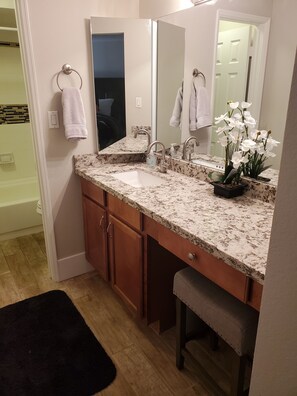Master bath vanity 