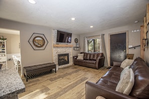 Emerald Cabin Living Area TV