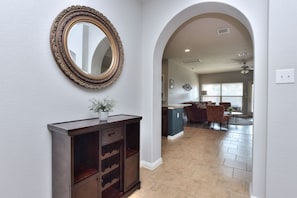 Entry to kitchen, breakfast nook, living room, laundry room, backyard & patio