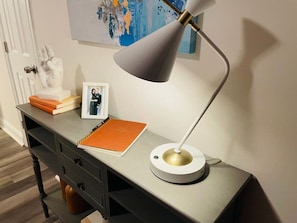 Table and lamp