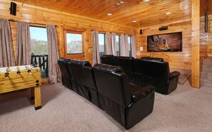 Indoor Movie Room with Comfy Recliners