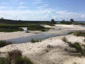 Canal through the beach