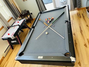 billiard and hockey tables