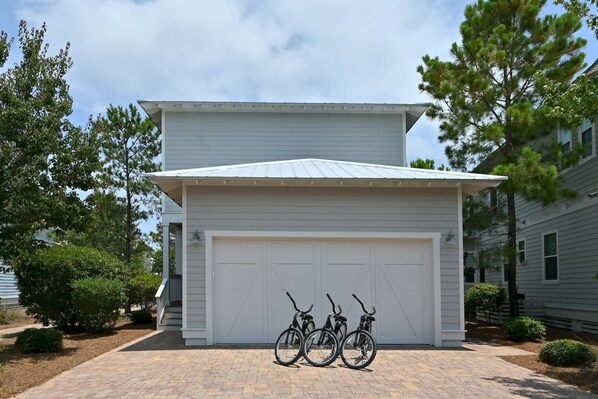 3 Adult Bikes & And Large Parking Area!