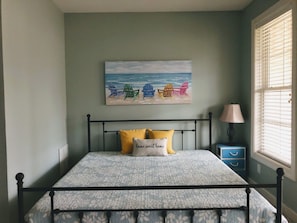 First Floor: General Space with King Bed, Sectional Couch and Wet Bar