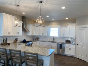 The top floor opens up to the main living area.