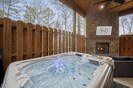 The hot tub is the most relaxing part of the cabin, set off the master room!

