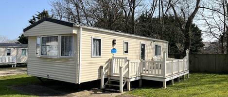 This is our modern 2-bedroom caravan at Lower Hyde, Shanklin, Isle of Wight.