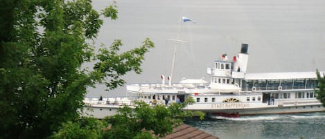 Lake ship from dining area