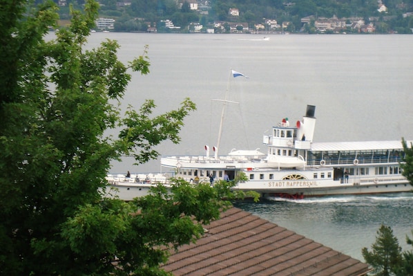 Lake ship from dining area