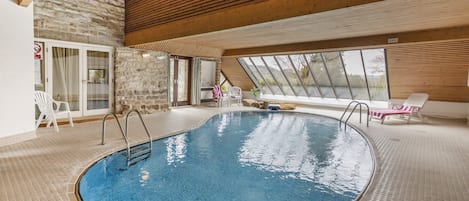 Indoor heated swimming pool, open all year round.