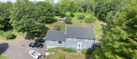 view of house from a drone