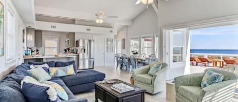 Living Room / Kitchen / Ocean View Deck