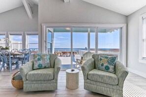 Living Room w/Ocean View - Queen Pullout Sofa