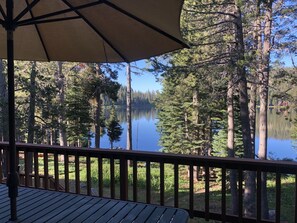 Summertime view from the deck