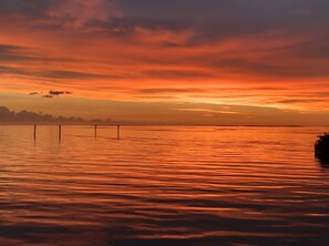 sunset from dock