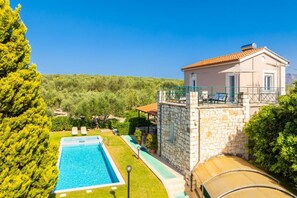 Beautiful villa with private pool, terraces, and garden