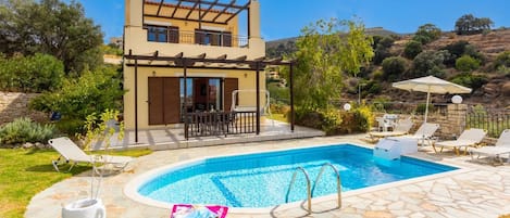 Beautiful villa with private pool, terrace, and garden with sea views