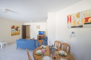 Dining Area with table and chairs to seat 6 people