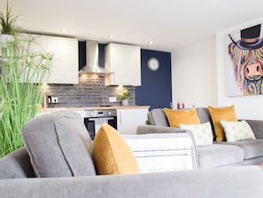 Open plan living space | Ravens Walk Apartment, West Cross