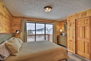 Bedroom 2 | Queen Bed | Mt. Kineo Views