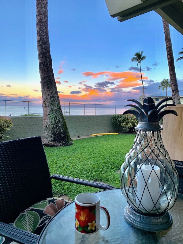 Start your morning and end your day overlooking the ocean.