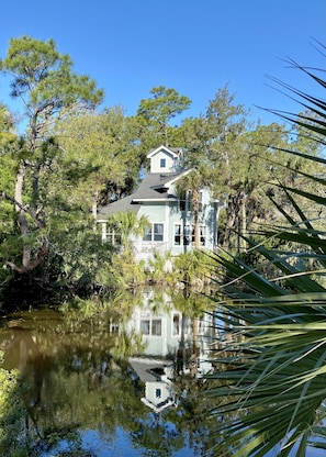 Waterfront on the lagoon.