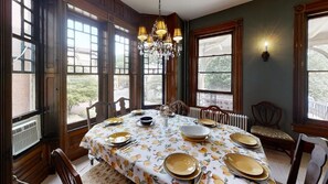 Eat-in Kitchen with beautiful view of Broadway and the mountains