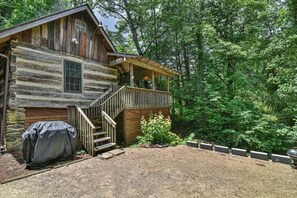 Side of House with Steps up the Back Porch