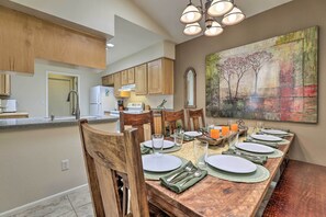 Dining Area | Flatware Provided