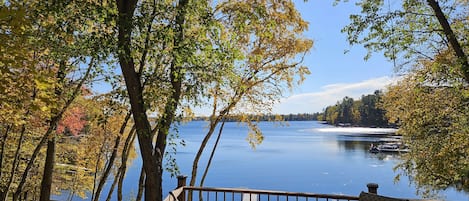 Lake views from the patio. Patio is next to the family room and kitchen.