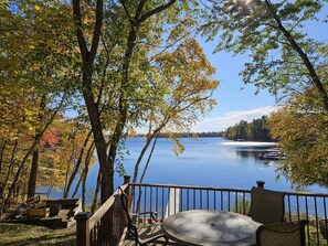 Lake views from the patio. Patio is next to the family room and kitchen.