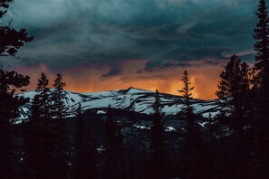 Sunset view from the deck