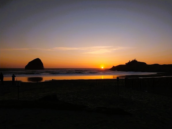 Cape Kiwanda at night, about 3 miles away.