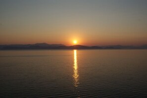 Glorious summer sunrise from the terrace.