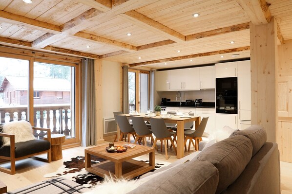 Open plan living area   