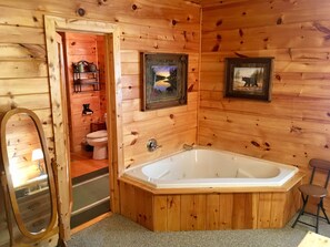 whirlpool tub located in owner's bedroom