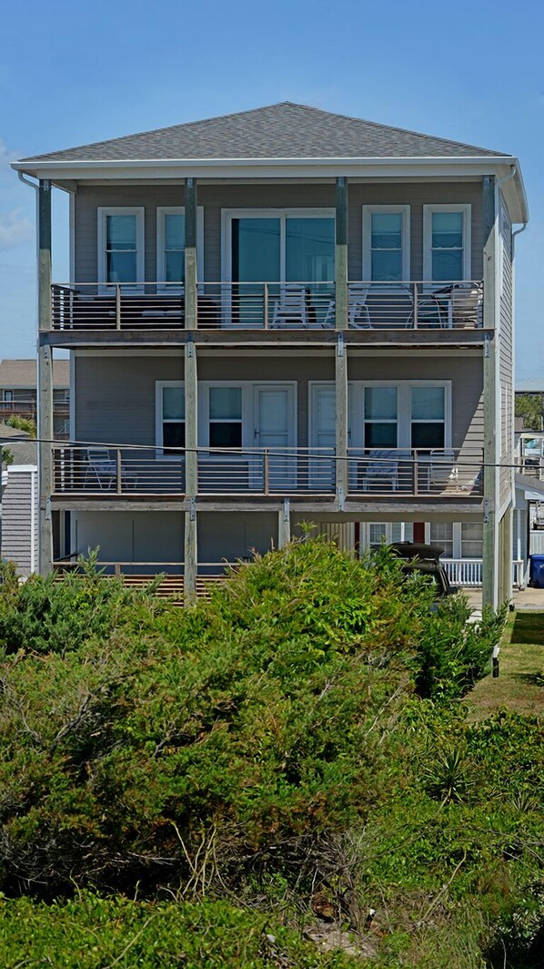 Beachside Elevation (looking from Beach)