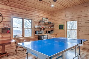 Ping Pong Table, Kitchenette & Mountain Views