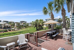 All Decked Out - Seacrest Beach - First Floor - Deck and Outdoor Kitchen with Walkway to Community Pool