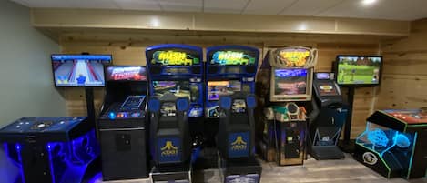 Bowling
Multicade
Buck Hunter
Megatrouch
Golden Tee
RUSH 2049  two person driver