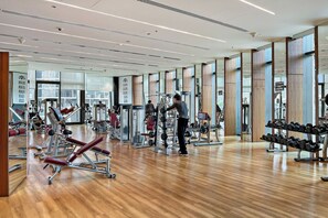 Fitness Center: Elevate your workout in this bright, modern gym with stunning city views!