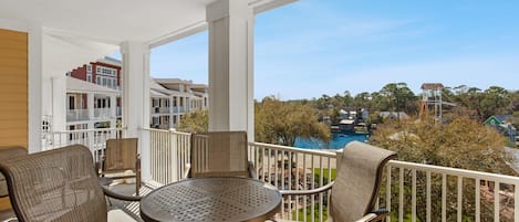 Balcony Overlooking Village of Baytowne Wharf Events Plaza